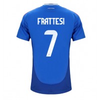 Fotbalové Dres Itálie Davide Frattesi #7 Domácí ME 2024 Krátký Rukáv